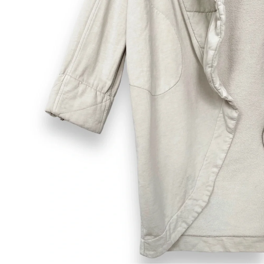 Young Fabulous & Broke Sandrine Quilted Cocoon Open Front Coat Jacket Stone M/L - Picture 4 of 8